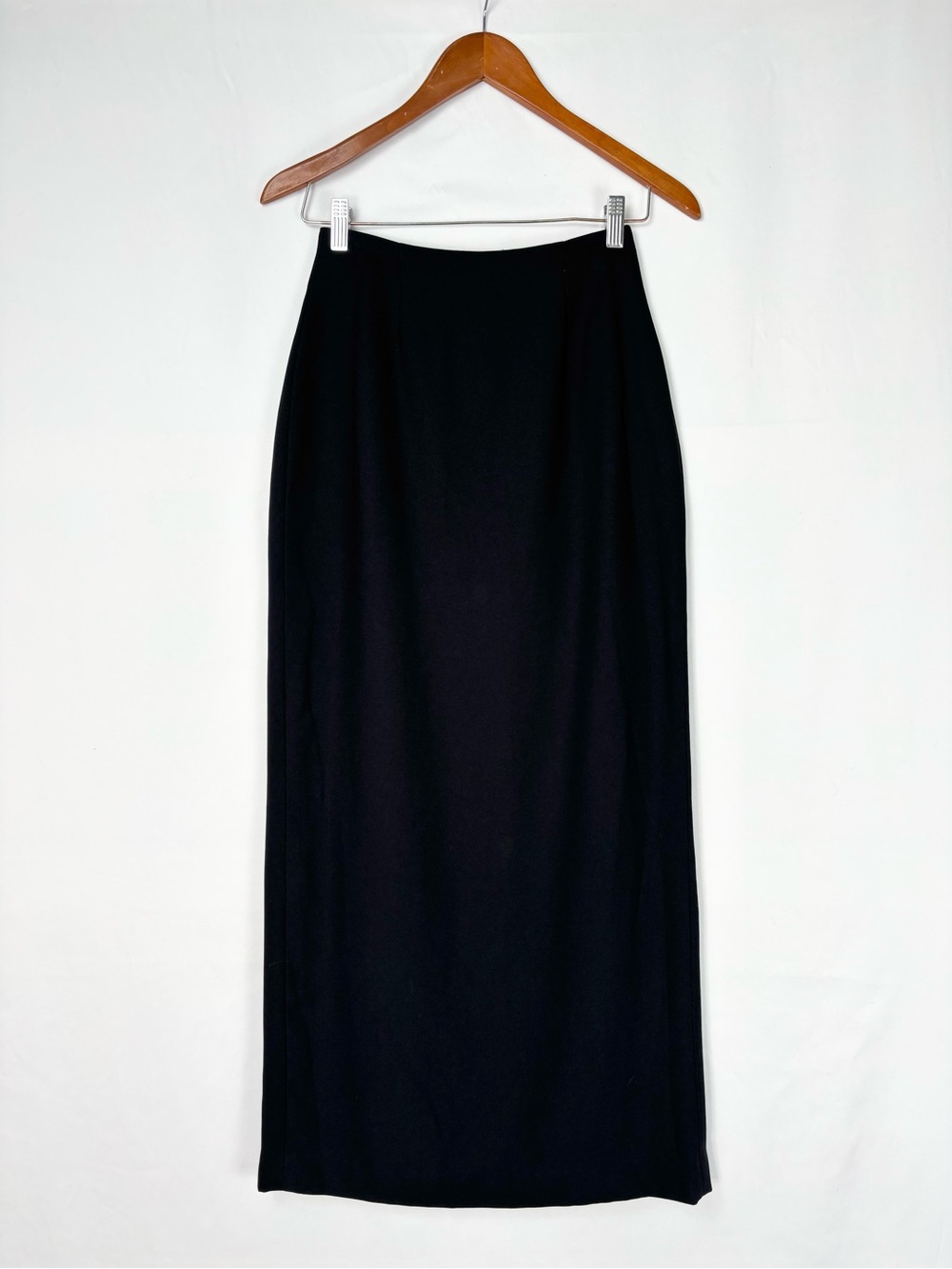 Vintage 90s Guess Maxi Skirt Black High Waist USA Size 2‎